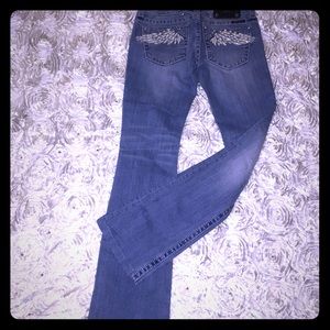 Miss Me Denim Light Wash Boot Cut Jeans